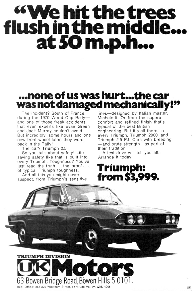 1972 Triumph 2000 & 2.5 PI UK Motors